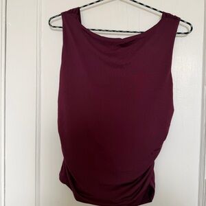 Backless purple tank top